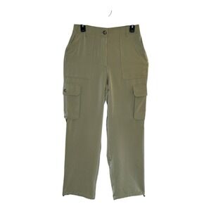 Joie‎ Size 6 Sage Green Cargo Pants with Pockets Elastic Waistline
